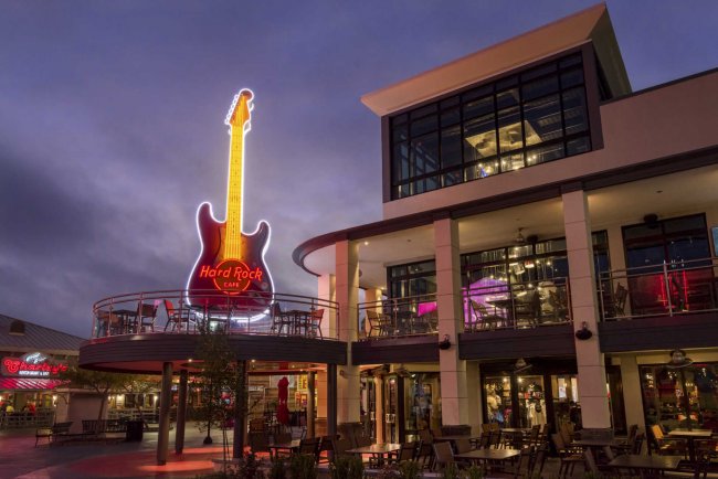 Exterior Restaurant Design by DP3 Architects - Hard Rock Cafe