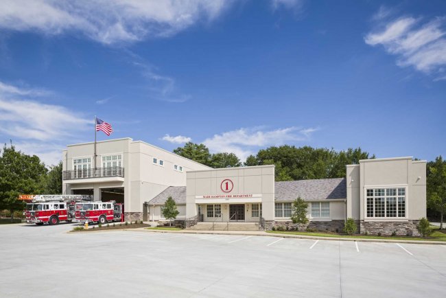 Fire Station Design Project - Wade Hampton Fire Station Exterior 2
